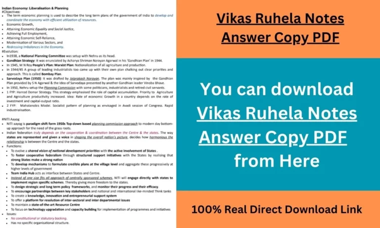 Vikas Ruhela Notes Answer Copy