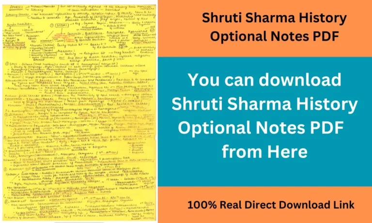 Shruti Sharma History Optional Notes