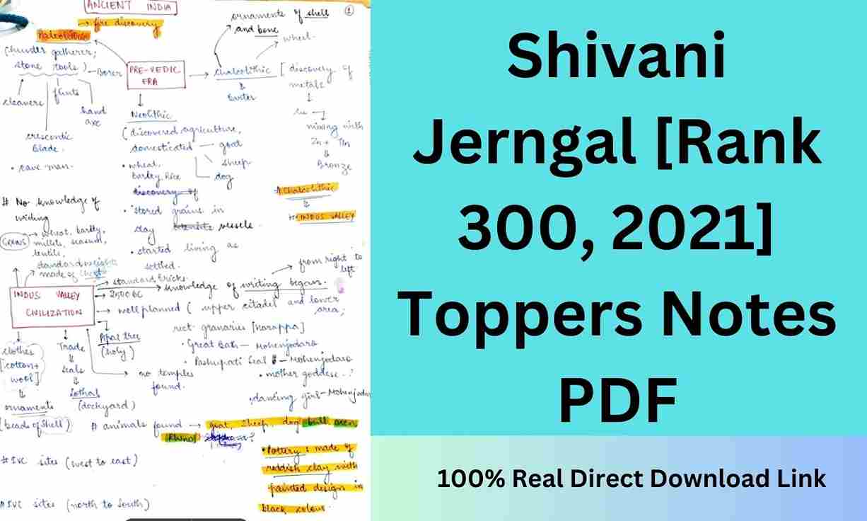 Shivani Jerngal UPSC Toppers Notes
