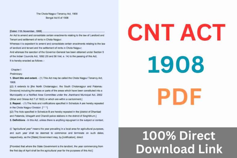 CNT Act 1908